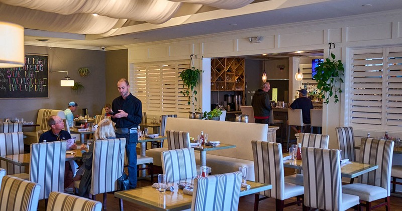 Interior, dining area