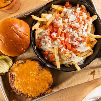 Burger and French Fries