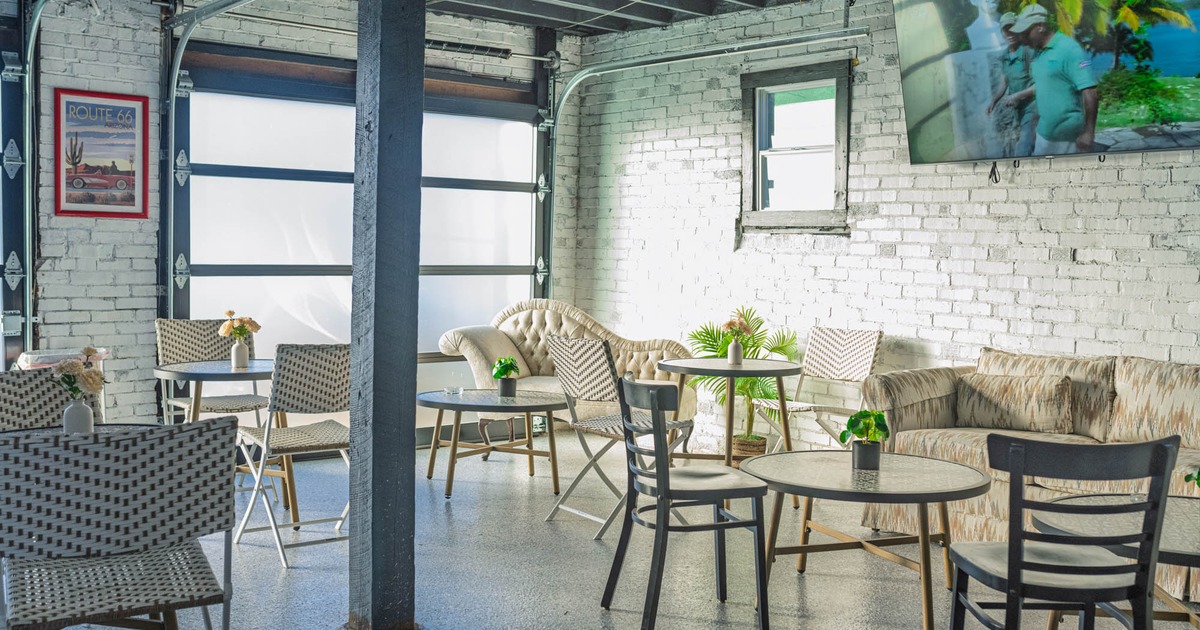 Interior seating area