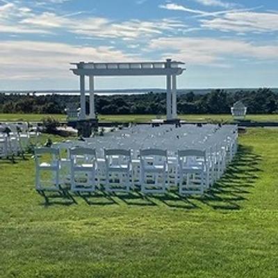 Wedding venue outside.