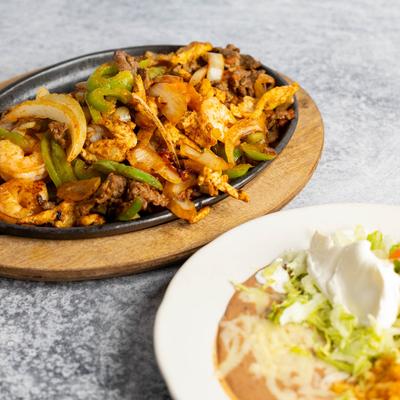 Fajitas Mix with sides.