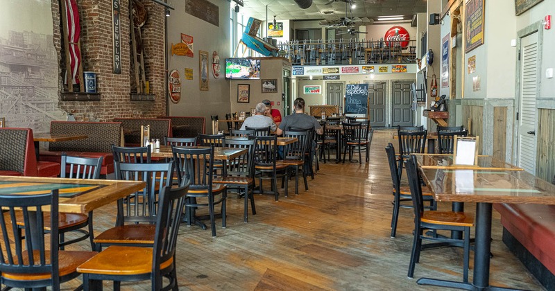 Restaurant interior, dining area