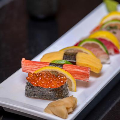 Sashimi Platter, close-up.