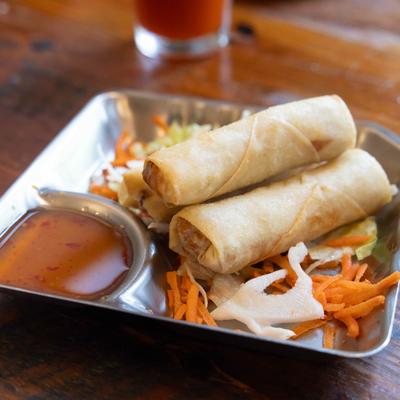 Thai Pearl Spring Rolls.