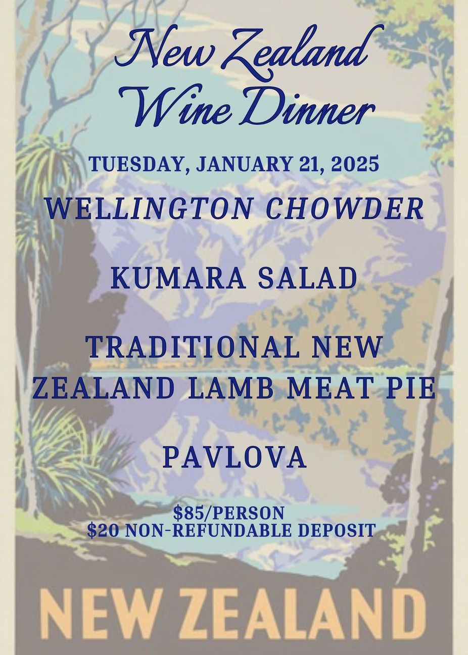 New Zealand Wine Dinner event photo