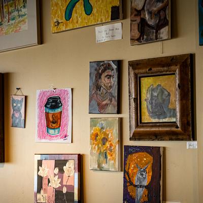 Interior, wall decorations.