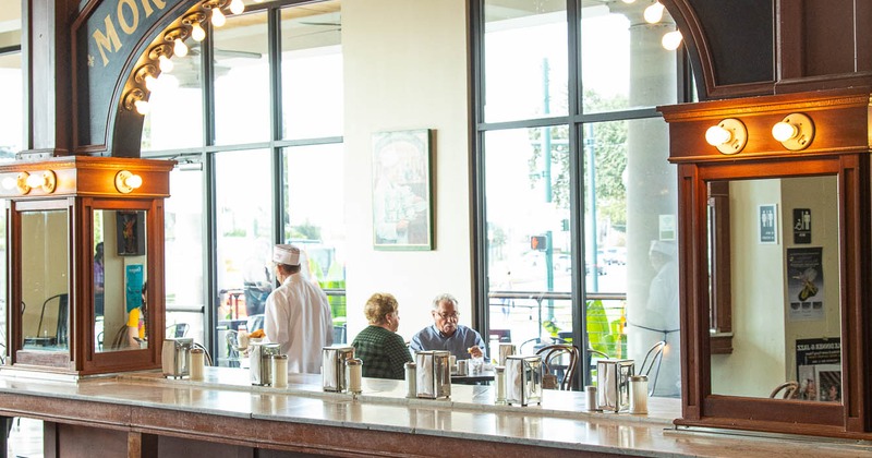 Interior, bar counter area