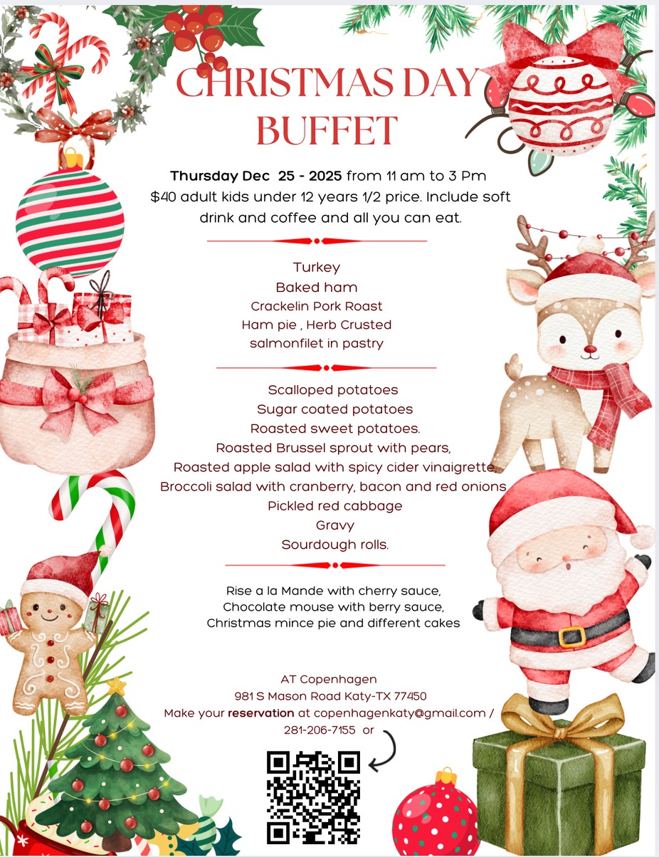 Christmas days lunch buffet event photo