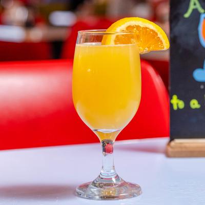 mimosa, served