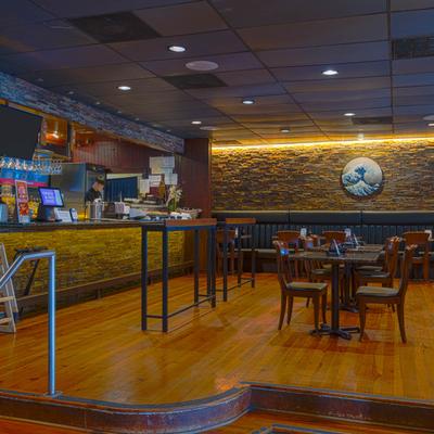 The restaurant's interior.