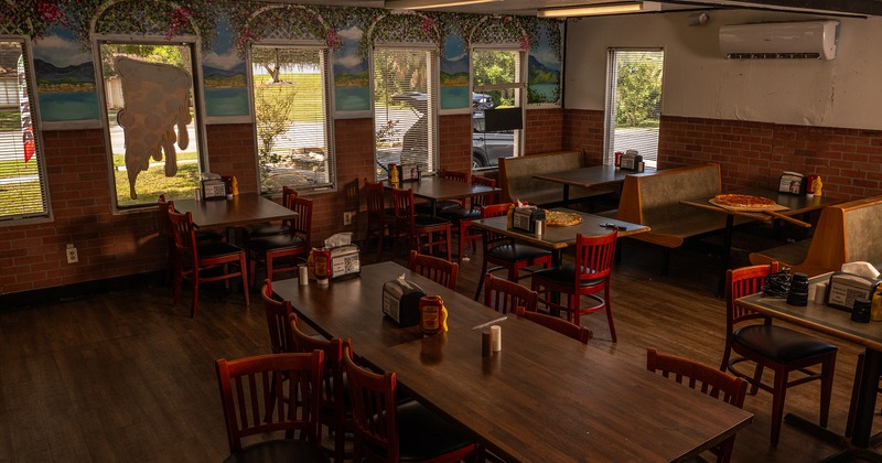 Interior space, dining area