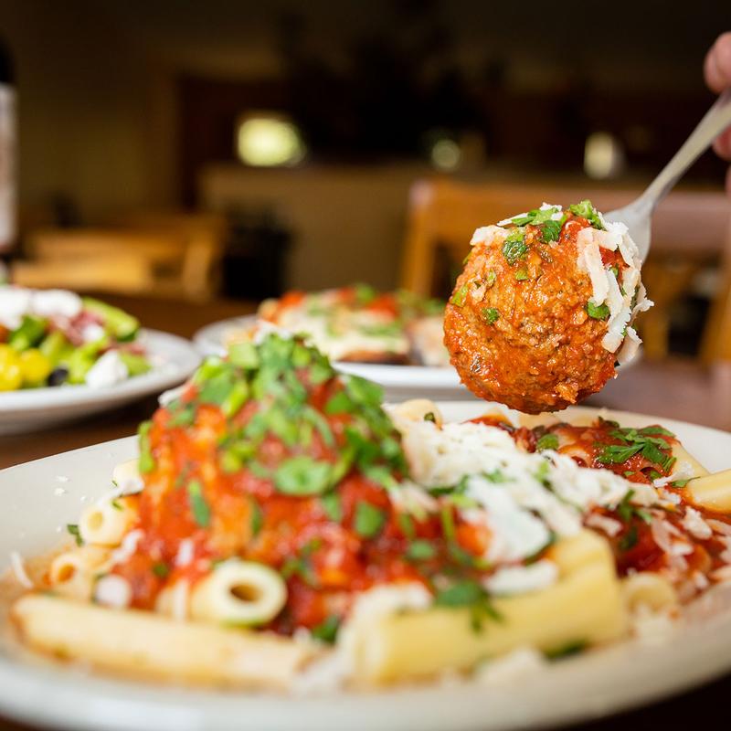 #1 - Pasta, Meatball & Garlic Bread photo