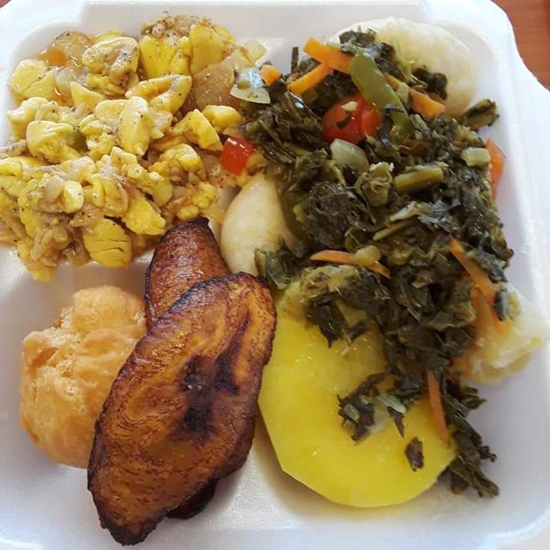 Ackee & Saltfish & Callaloo photo