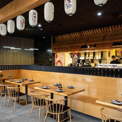 The restaurant's interior.