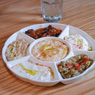 Hummus platter.