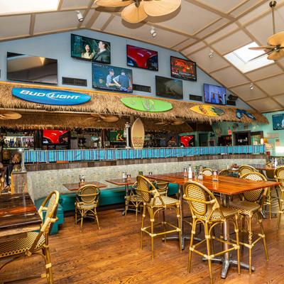 The interior of the restaurant.