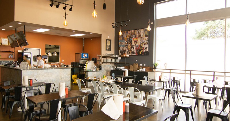 Interior, order counter and seating area