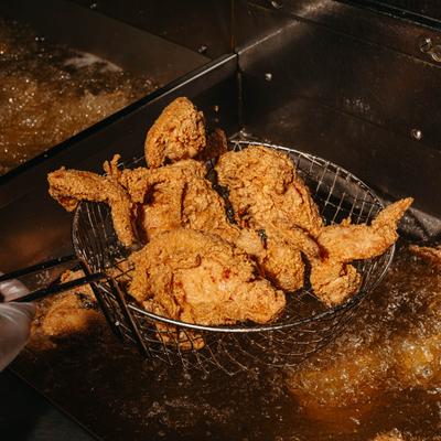Deep fried chicken.