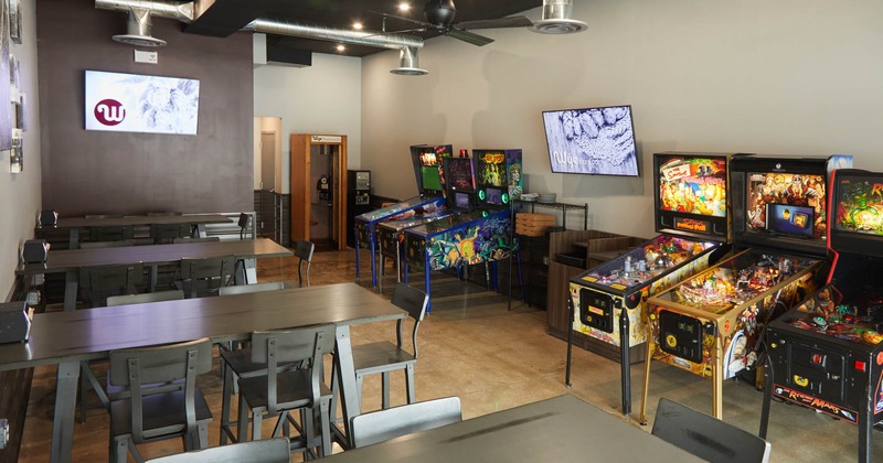 Interior, dining area with tables and seats