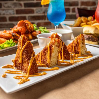 Fried Mac and Cheese.