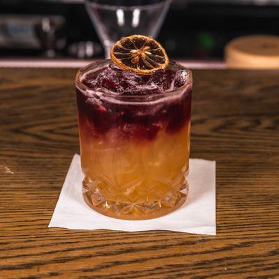 New York Sour cocktail.