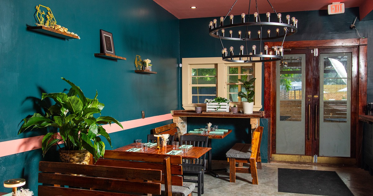 Cozy interior dining area