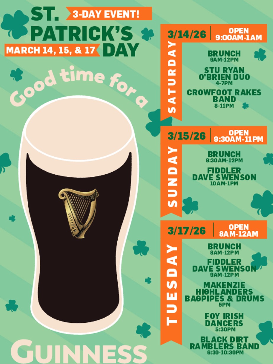 ST. PATRICK'S DAY Saturday! event photo