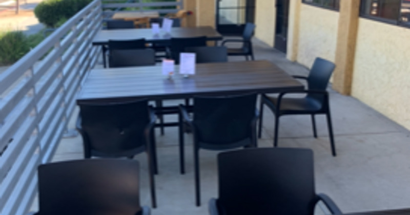 Exterior, garden tables