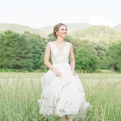 Girl in the wedding dress