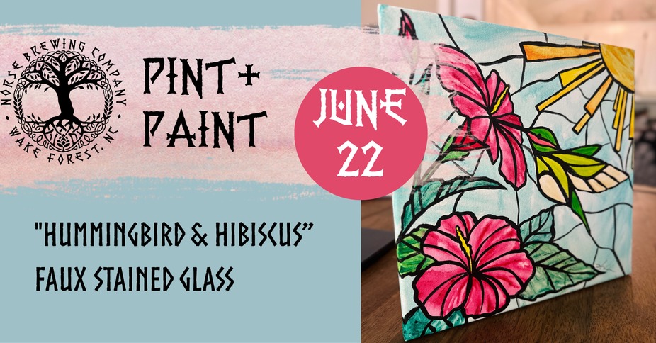 Pint + Paint | Hummingbird + Hibiscus event photo