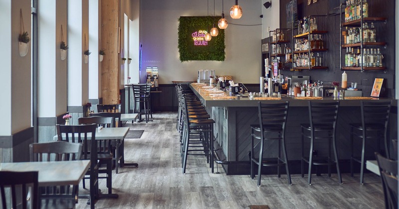 Interior, bar counter area