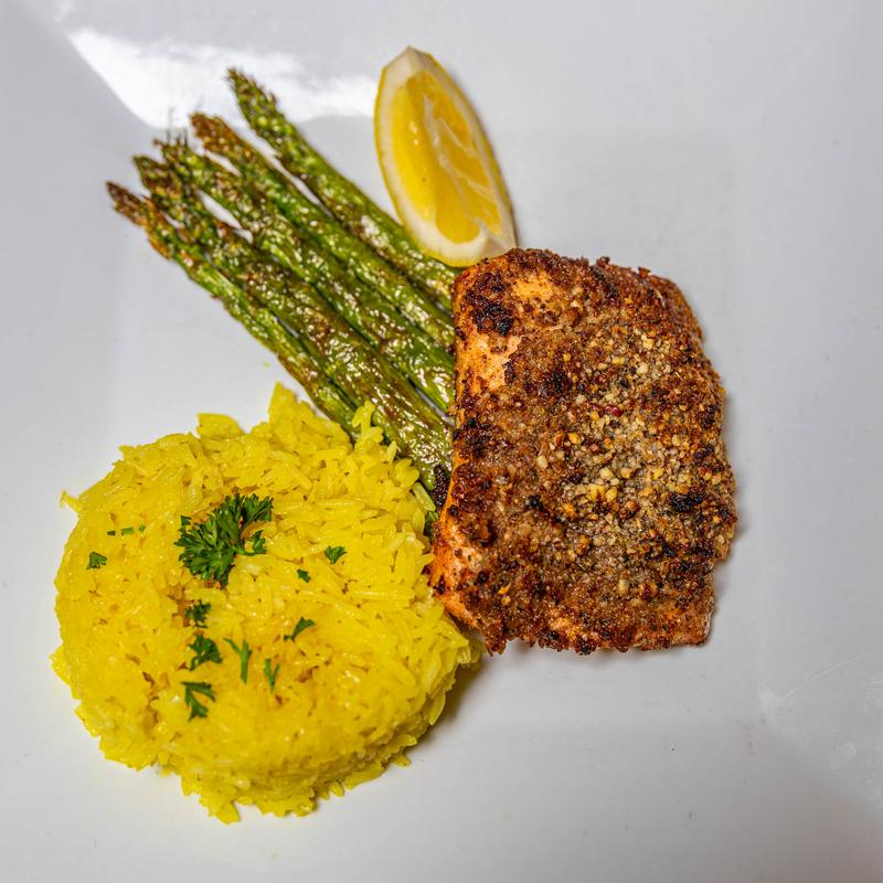 menu item 6 of 11, Pecan Crusted Salmon*