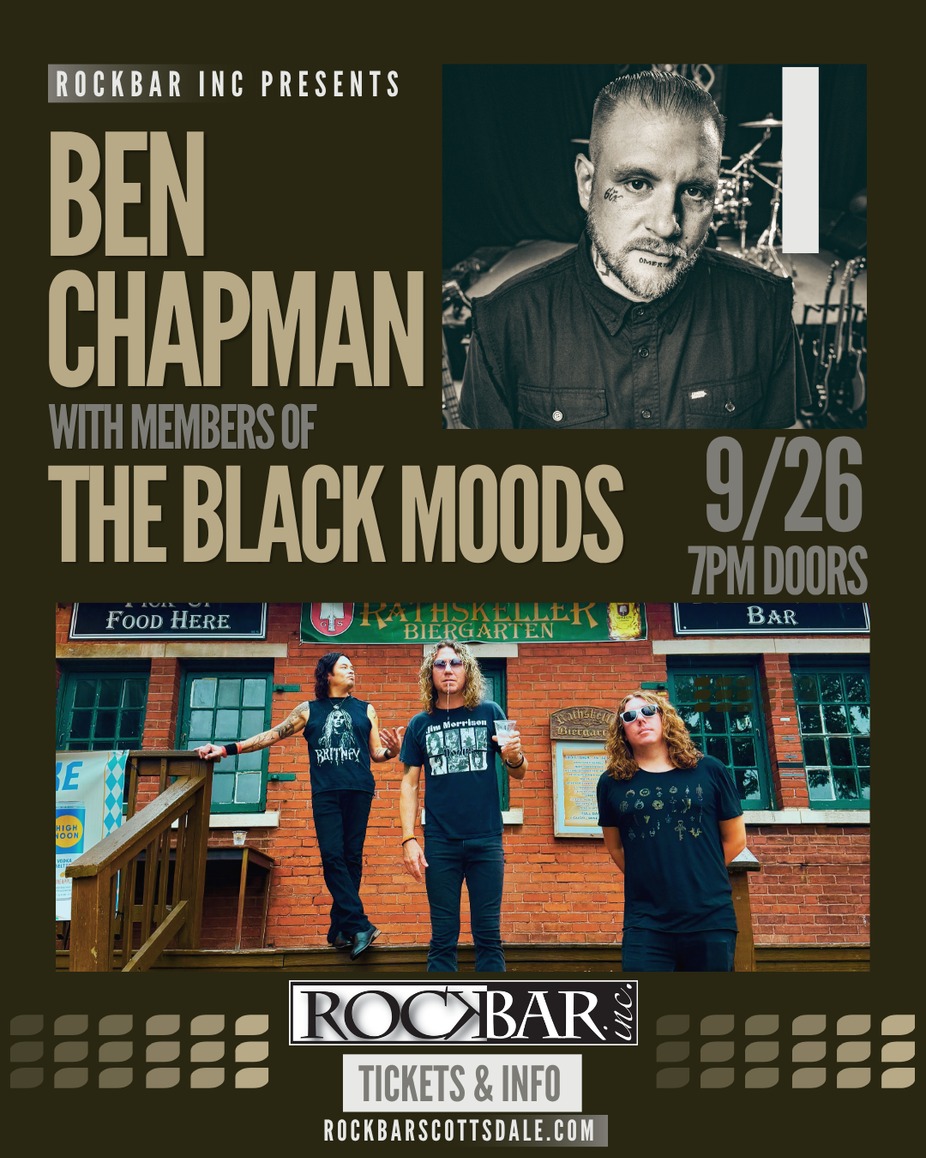 Ben Chapman with members of The Black Moods event photo