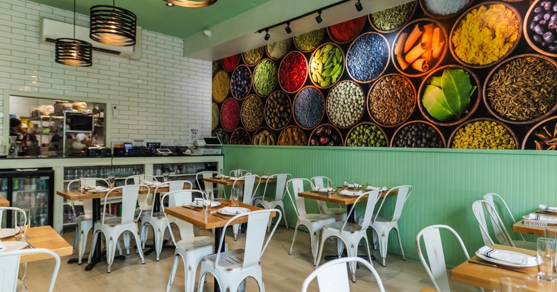 Interior, dining area