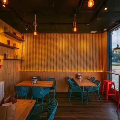 Interior, dining area.