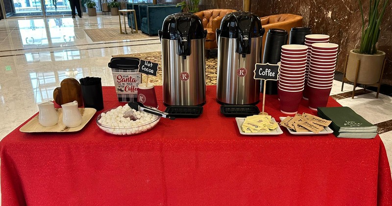 Hot beverage bar table