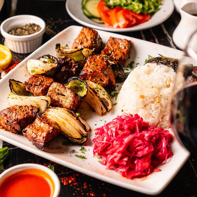 Ribeye Steak Shish Kebab photo