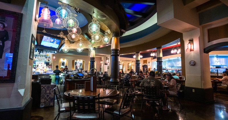 Dining area, tables and chairs