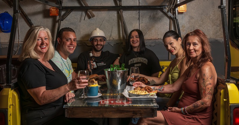 People sitting at a table