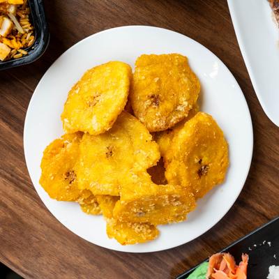 Tostones Al Ajillo.