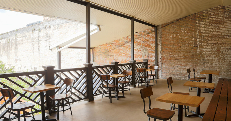 Tables ready for guests