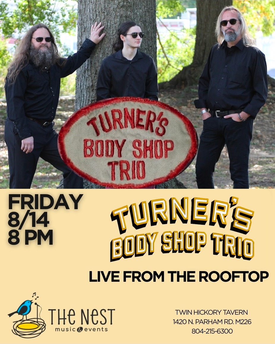 Turner's Body Shop Trio LIVE from the Rooftop!  event photo