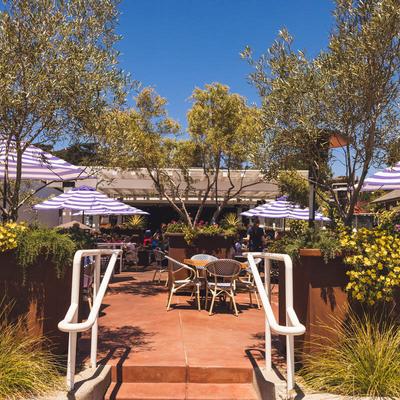 The exterior patio of Branch Street Deli and Pizzeria.