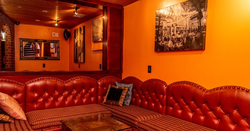 Interior, seating booth