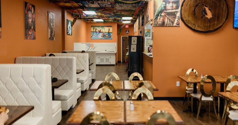 Interior, dining area