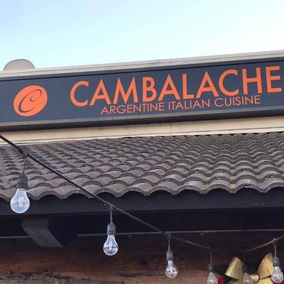 Cambalache front outdoor sign.