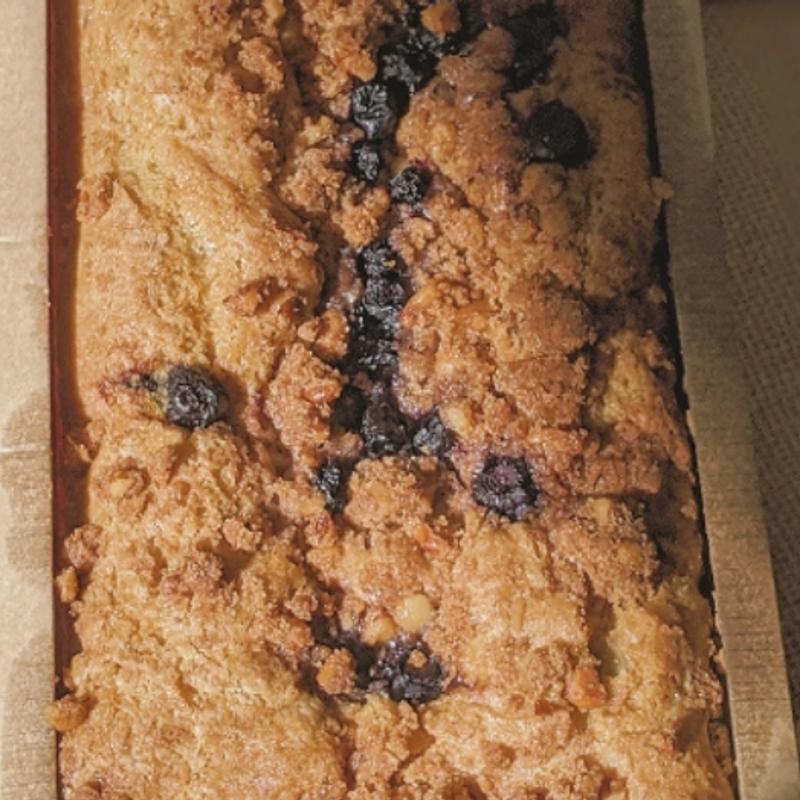 Blueberry Coffee Cake Loaf (GF) photo
