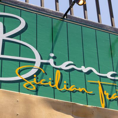 Restaurant sign.