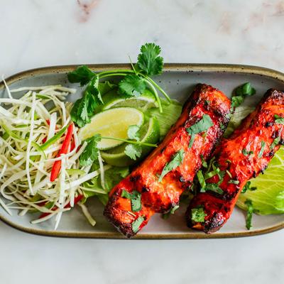 Salmon Tikka.