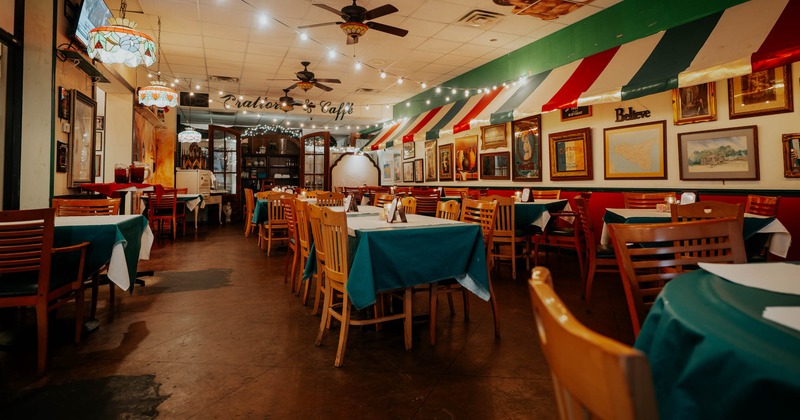 Interior, dining area